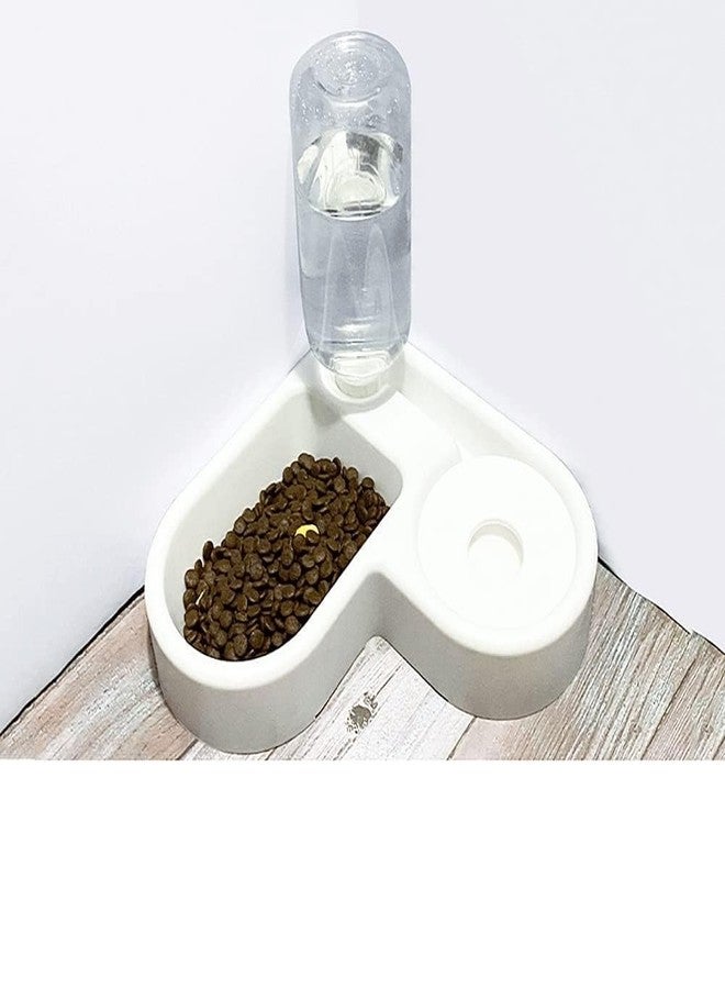 ZURITY Animal Feeding Plastic 2 in 1 Pet Bowl | Food Dispenser for Cat/Dog with Automatic Water Bottle | Pet Feeder Bowl | Pet Care Supplies (Pack of 1,Multicolor) - Image 2